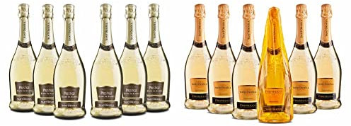 Sant'Orsola Spumante Cuvee Blanc de Blanc Prestige & Prosecco D.O.C. Millesimato Luxury Pacco da 6 x 750 ml
