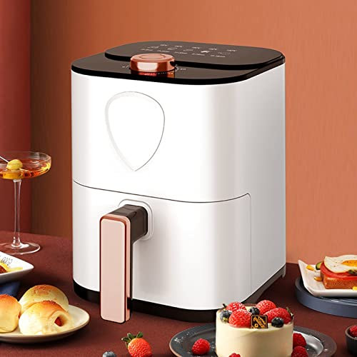 Friteuse à air blanche maison multifonctionnelle sans huile à faible teneur en matière grasse friteuse électrique, frites sans fumée/pilons de poulet