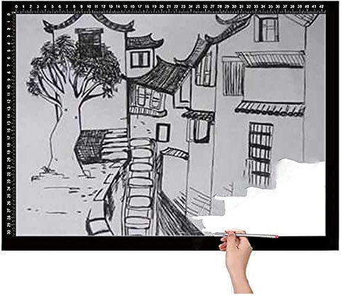 Lqiflvc Tablette Lumineuse A1 Magnétique Avec Luminosité LED Réglable Précise Contrôle Tactile Avec Fonction Mémoire, Ultra-Mince Seulement 0,8 Cm D'épaisseur, Streaming, Esquisse, Animation,60*90cm