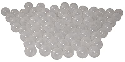 100 Bio Bällebad Bälle aus nachwachsenden Zuckerrohrrohstoffen (8cm Kristall)