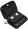 Lacdo Externe Festplattentasche Hard Drive Case für Toshiba Canvio Basics/Canvio Flex/Canvio Gaming/Canvio Advance 2.5 HDD 1TB 2TB 3TB 4TB 5TB USB 3.0 Stoßfest Wasserdicht, Schwarz+Schwarz