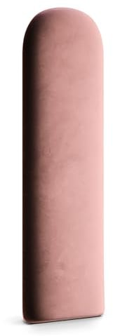 Muralo Wandkissen Gepolstert, Magic Velvet, Wandpolster - 30x80 cm, Altrosa | Wandpaneel, ideal als Bettkopfteil oder Lendenkissen - für Schlafzimmer und Wohnzimmer, einfache Anbringung mit Montagekleber