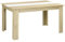 HOMCOM Mesa de Comedor Moderna Mesa de Cocina Rectangular para 4-6 Personas Carga 100 kg para Salón 140x89,5x75 cm Blanco y Roble