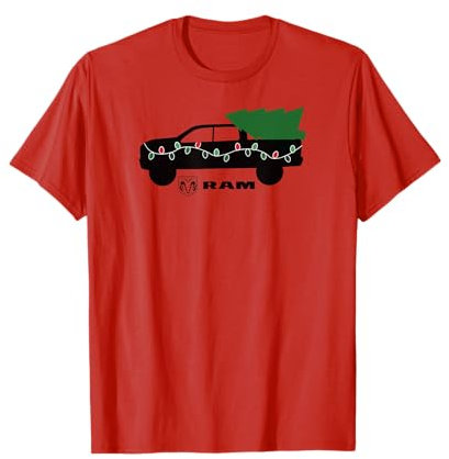 Ram Trucks Weihnachtsbeleuchtung Baum T-Shirt