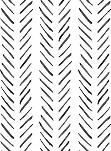 Papier Peint Noir et Blanc Geometrique,44.5 x 500cm Papier Peint Rayure Noir et Blanc Papier Peint Rayures Verticales Papier Peint Adhesif Mural Vintage Papier Peint Adhesif pour Meuble Chambre,Salon