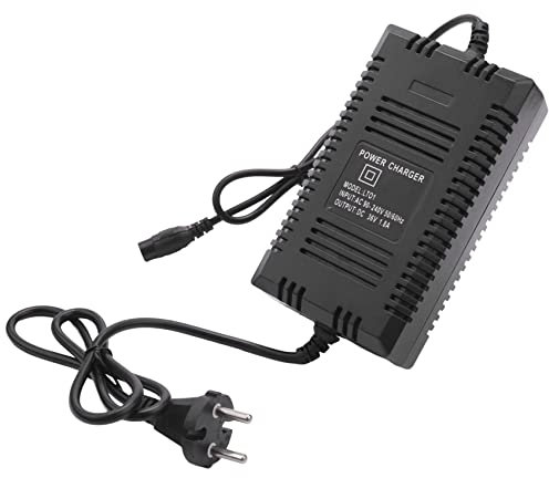 yasoe 36V 1.8A Chargeur de Batterie au Plomb Chargeur de Fauteuil Roulant Chargeur de Chariot de Golf VéLo éLectrique Scooter Adaptateur Secteur Prise EuropéEnne