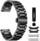 MiKoyi 22 mm Cinturino Compatibile con Huawei Watch GT 5 Pro 46 mm/Watch GT 5 46 mm/Watch GT4 46 mm/Watch 4 Pro 48 mm, Metallo Cinturini Ricambio Inossidabile Band per Huawei Watch 4 46 mm, Nero