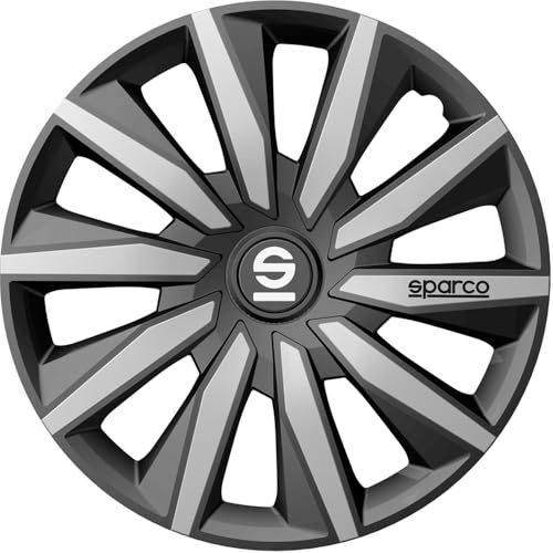 Sparco Wheel Covers Milano - 15-inch - Grey/Silver - Set of 4 pieces