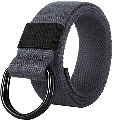 ITIEZY Leinwand Arbeitsgürtel, Herren Gürtel Ohne Löcher Stufenlos Verstellbar Outdoor Stoff Gürtel für Arbeit und Reisen