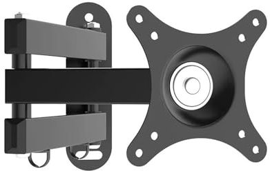 Dual Arm Full Motion Monitor Wall Mount for 14 27 Inch Screens up to 33.0lbs Adjustable Tilt Swivel Rotation Extension VESA 100x100mm Compatible