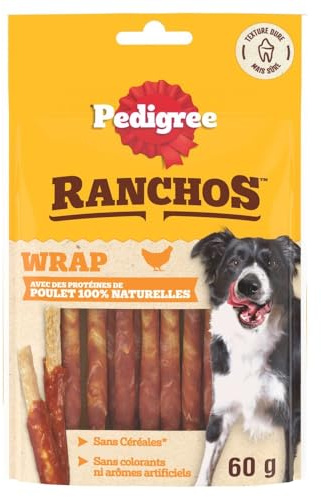 PEDIGREE Wraps Hundesnacks Huhn, 8x60g