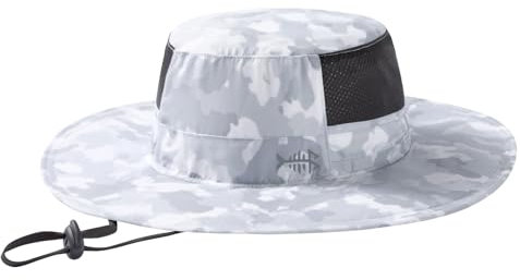 Bassdash UPF 50 + Angeln Sonnenhut Herren Wasserdicht Unisex Breite Krempe Bucket Boonie Hut Outdoor Fischerhut für Wandern Camping Safari Klassische BuschhüTe FH15