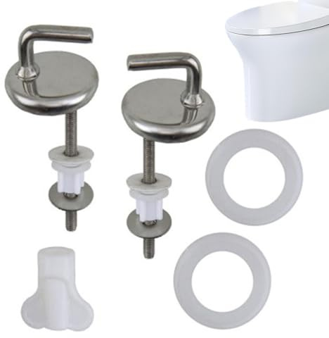 Sostituzione dei cerniere del coperchio del gabinetto, cerniera del coperchio del gabinetto in acciaio inossidabile - Kit di fissaggio del sedile del bagno standard | Parti di sostituzione della strut