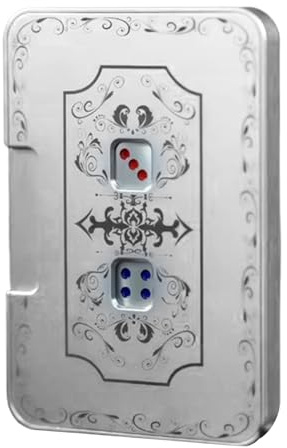 Nudorpn Mechanischer Würfel, 3D Automatisches Würfelspiel Zappelspielzeug, Drücken Transformation Dices Games Sensory Toys, Aluminiumlegierung Spannungserleichterung interaktives Spielzeug