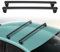 Barre portapacchi universali in alluminio con serratura antifurto per biciclette/snowboard, portata 75 kg, lunghezza 130 cm, colore nero