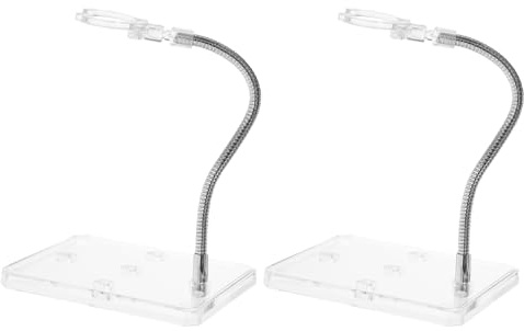 BESTonZON Verstellbarer Figurenständer Für Actionfiguren Und Modellpuppen Transparent Displayhalter Organizer Stützgestell 7.09X3.54X2.76In Für Sammlermodelle Ausstellung