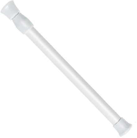 Teleskopstange, Klemmstange ohne Bohren (30-50 cm, Ø 1.3 cm), ausziehbar für Vorhang, Duschkabine, Schrank, als Raumteiler oder Gardinenstange