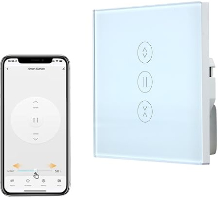 Interrupteur de volet roulant Wi-Fi, 1 pièce Minuteur intelligent pour volet roulant, Interrupteur Wi-Fi pour stores avec commande en pourcentage, Télécommande intelligente pour volet roulant