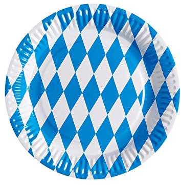 PARTY DISCOUNT Teller Bavaria, 8 Stück