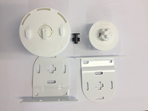Blindspares 40mm Heavy Duty Louvolite Roller Blind Repair Kit (White Plastic 1m drop chain)