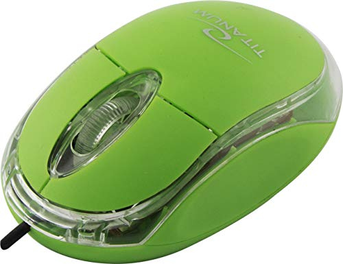 Esperanza Titanum Maus USB Optisch 1000 DPI rechts - Mäuse (rechts, Optisch, USB, 1000 DPI, Grün)