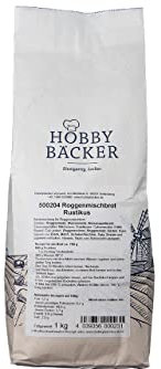 Hobbybäcker Brotbackmischung für Roggenmischbrot Rustikus, 1 kg, ergibt 2 Brote