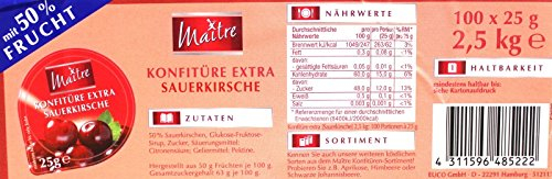 Maitre Konfitüre Extra Sauerkirsche 100 x 25g