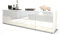 Stil.Zeit TV Schrank Lowboard Assunta, Korpus Weiss matt, Front Hochglanz-Design Weiß (180x49x35cm), mit Push-to-Open Technik & Leichtlaufschienen