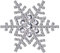 FOCALOOK Damen Weihnachtsbrosche versilbert Schneeflocke Brosche Pins Kristall Dekoration Anstecknadel Schmuck für Anzug