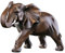 Elefanten Deko Figuren, Afrika Deko Skulptur，Elefant für Fensterbank Schlafzimmer Wohnungs Modern，Holzmaserung Polyresin Statue，Uziqueif Wohnzimmer Dekoration