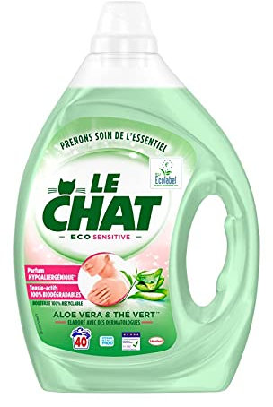 LE CHAT - Lessive Eco Sensitive 2 L - Lot De 2 - Offre Special