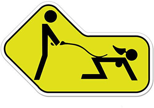 12cm! Klebe-Folie Wetterfest Made-IN-Germany BDSM Erotic Dominance Role Playing car K223 UV&Waschanlagenfest Auto-Aufkleber Sticker Decal