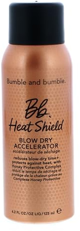 Bumble and bumble. Heat Shield Blow Dry Accelerator Hair Mist | Reduce Blow Dry Time, Anti Frizz, Heat Protection, Smooths | For All Curly, Wavy, Straight Hair Types, 4.2 Fl Oz