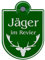 Schilderio Premium Saugnapfschild Schild Jäger im Revier, 3 mm Acrylglas, ca.90x125 mm, Jagd Schild Auto mit 1x Saugnapf 30mm, Autoschild Jagd zur Befestigung an Autoscheiben von innen