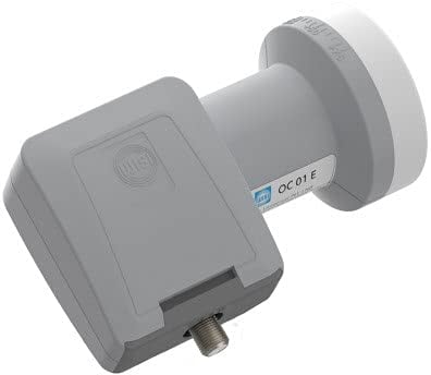 WISI Universal Single-LNB OC 01 E in Lichtgrau mit 40mm Feeddurchmesser für 1 Teilnehmer