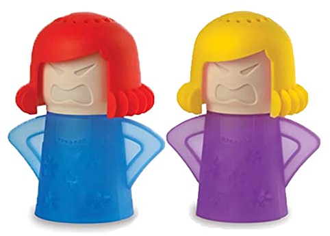 Angry Mama Limpiador de Vapor para Microondas y Cocina - 2 Piezas, Herramienta de Limpieza para Oficina