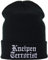 EXPRESS-STICKEREI Lustige Strickmütze - Warme Wintermütze mit Spruch Kneipen Terrorist - Beanie für Damen und Herren - Unisex Wollmütze - Heavy Metal Haube mit Spruch
