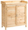 Outsunny Armoire de Jardin Remise pour Outils sur Pied Placard avec Double Porte et étagère Interne en Bois Massif Sapin pré-huilé dim. 83L x 40l x 92H cm Naturel