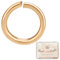 Beebeecraft 1 Box 1000Pcs 3 mm Offene Sprungringe 18K Gold beschichtetes Messing O-Ring Steckverbinder für Schmuck Halskette Armband Charms Reparatur