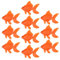 Lezevn 10Pcs Artificial Aquarium Floating Fish - Plastic Moving Fish Ornament Decor for Tank Terrarium Decoration