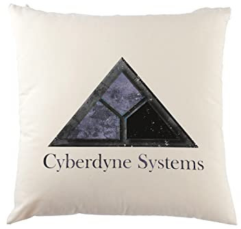 Urban Backwoods Cyberdyne Systems Logo Kissen Dekokissen