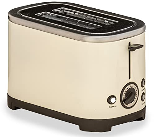 Quest Leisure Products Rocket Low Wattage Stainless Steel 2 Slice Toaster (Cream)