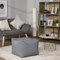 Paco Home Outdoor Sitzsack Sessel Wohnzimmer Sitzkissen Hocker Sitzhocker Bodenkissen Fußhocker Pouf Quadratisch Modern Ungefüllt Meliert 50x50x40
