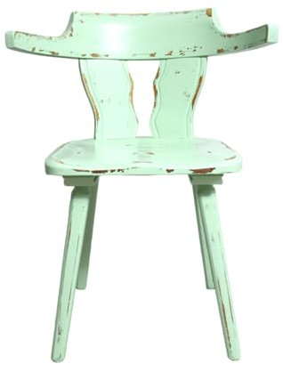 Shabby Stuhl Armlehnenstuhl Holzstuhl Country Chair salbei grün 60er Jahre Landhaus Vintage Shabby Chic Möbel