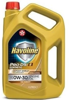 TEXACO Motoröl 0W-30 Havoline Motor Öl ACEA C2 API SN ProDS F 4L Kompatibel mit FORD Fiesta Mk6 Schrägheck JA8, JR8 FOCUS III Turnier Kuga Mk2 DM2, HYUNDAI Tucson TL, TLE, TOYOTA Yaris Schrägheck P9