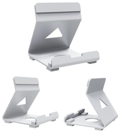 JOYSOG Halterung für Sony PS-Portal, Steam-Deck, ROG Ally Gaming-Handheld, rutschfester Schreibtisch-Spielständer/Desktop-Halterung, Spielzubehör (weiß)
