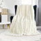GKXLH Kuscheldecke Flauschig Decke - Weiche Plüsch Kuscheldecke Weiß, Fuzzy Kuschelig Decke Bettdecken, 1200GSM Kaninchen Kunstfell Leichte Decken Warme Flauschige Decke für Couch Bett Sofa (130x160)
