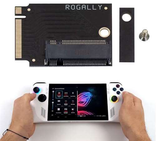 BeisDirect PCIE4.0 Transfer Board für Rog Ally Handheld SSD Adapter 90 Grad M2 Transferkarte für Rog Ally SSD Adapter Zubehör (Kurze PCIE4.0 Schwarz)