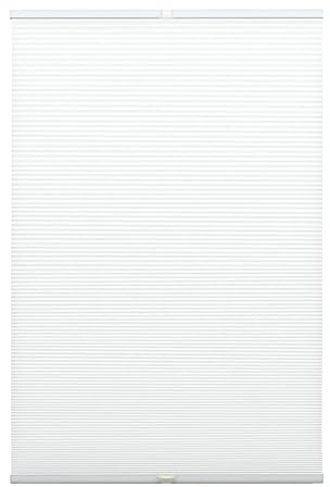GARDINIA Wabenplissee Concept Tageslicht, Blickdichtes Faltrollo, Alle Montage-Teile inklusive, EASYFIX Plissee verspannt mit 2 Bedienschienen, Weiß, 90 x 130 cm (BxH)