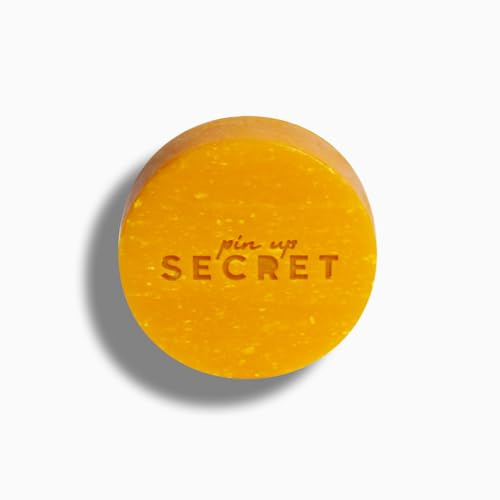 PIN UP SECRET - Secret Booster d'Éclat - Feste Gesichtsmaske mit Ziegenmilch & Kurkuma - Reinigend & entzündungshemmend - Beseitigt Mitesser - Alle Hauttypen - 30 gr.